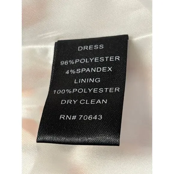 Jessica Howard Women's Missy Floral Print Mini Dress Sz 6 Pink White Cottagecore - Picture 7 of 7